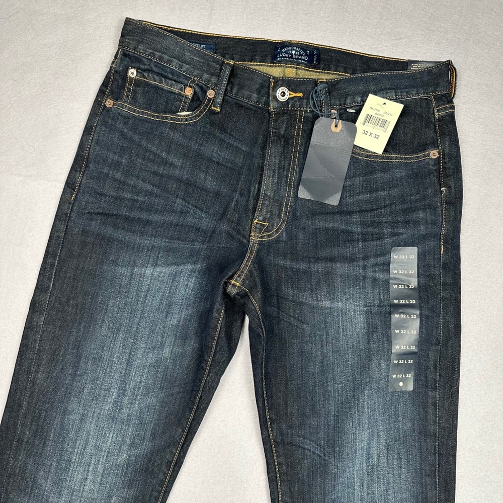 Lucky Brand 410 Athletic Fit Jeans Mens 32x32 NEW Barite Dark Wash Denim 7M12166